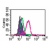 Intracellular flow analysis of TLR9 in human PBMCs using 0.2 µg of SM7105R. Shaded histogram represents cells without antibody; green represents a mouse IgG1-PE isotype control; red represents anti-TLR9 antibody.