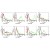 BOSC cells were transiently transfected with expression vectors containing eitherthe cDNA of CEACAM1, 3, 5, 6, 7, 8 or a recombinant transmembrane-anchored PSG1 fusion protein. Recognition ofCEACAM4 was tested on CHO cells stably transfected with a CEACAM4 expression vector. Expression of the con-structs was confirmed with monoclonal antibodies known to recognise the corresponding proteins (CEACAM1, 3, 4, 5and 6: D14HD11; CEACAM7: CAC2; CEACAM8: 80H3; PSG: BAP1; green curves). An irrelevant monoclonal antibodyserved as a negative control (black curves). For specificity testing, protein G purified MUS was tested on all CEACAMtransfectants. A positive signal was obtained with CEACAM5 and CEACAM6 expressing cells (red curves).